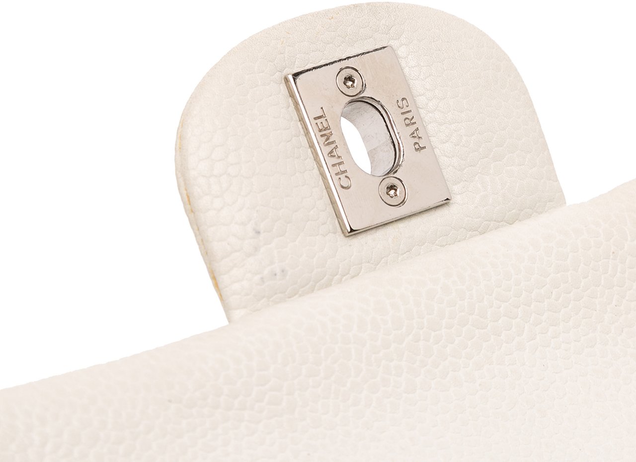 Chanel Medium Classic Caviar Double Flap Wit
