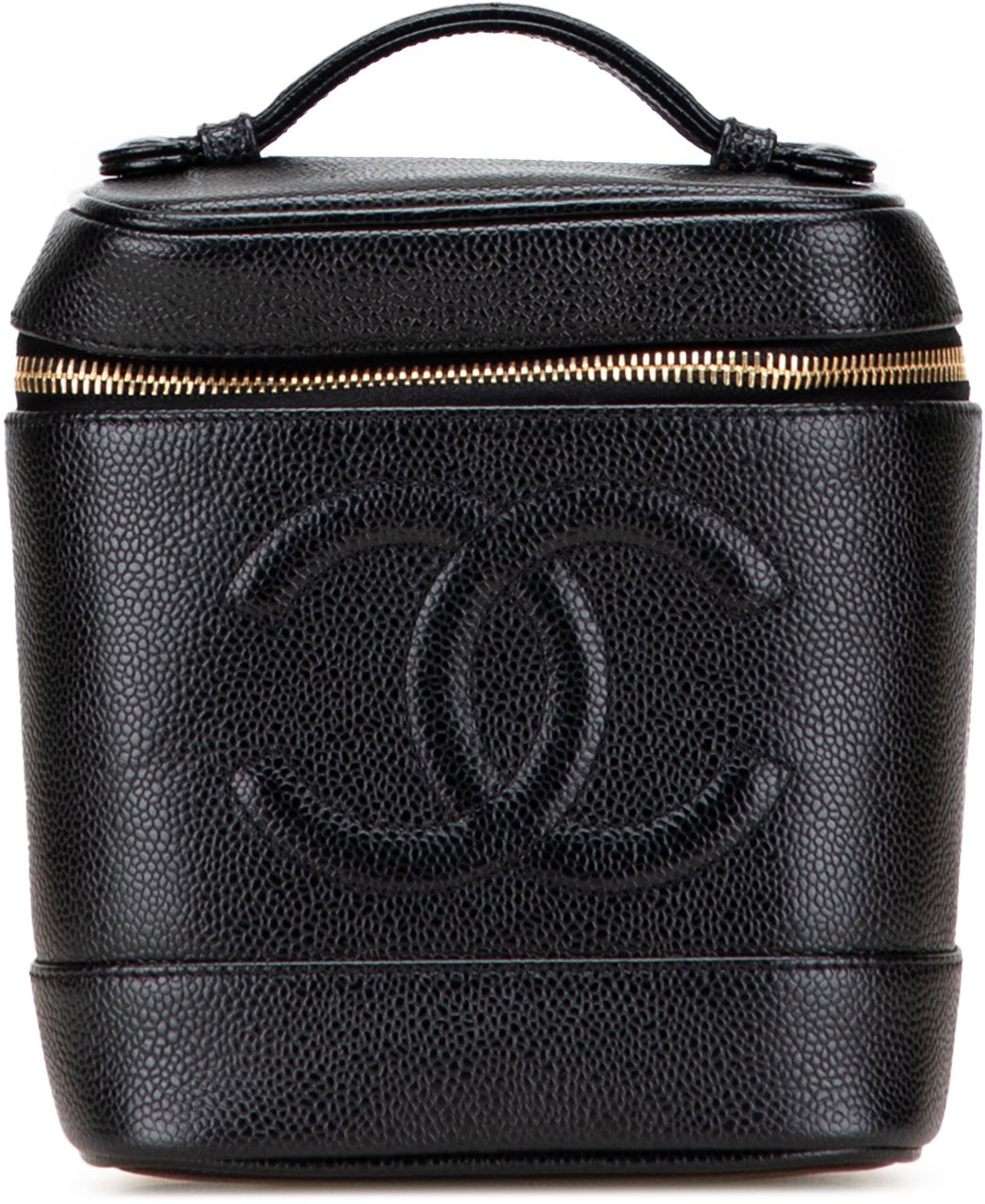 Chanel CC Caviar Vanity Bag Zwart
