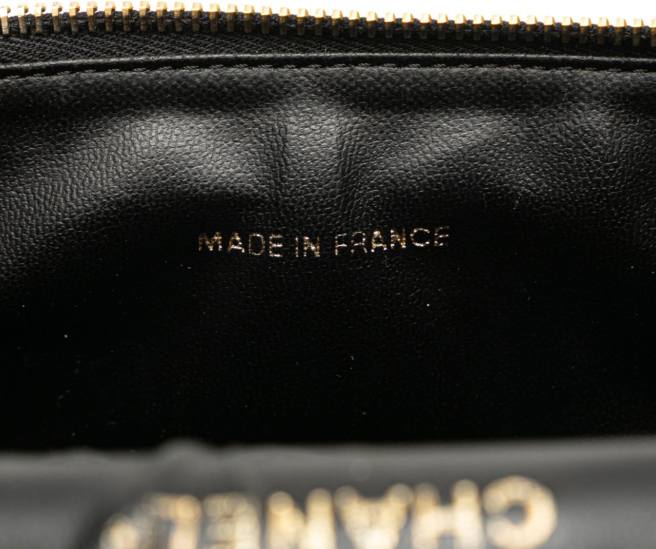 Chanel CC Caviar Vanity Bag Zwart