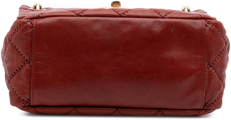 Chanel CC Quilted Calfskin Ultimate Stitch Retro Chain Flap Rood