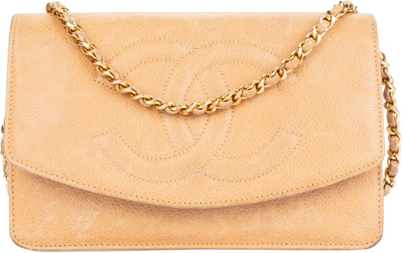 Chanel Chanel Quilted CC Caviar Leather Wallet On Chain Crossbody Bag Divers