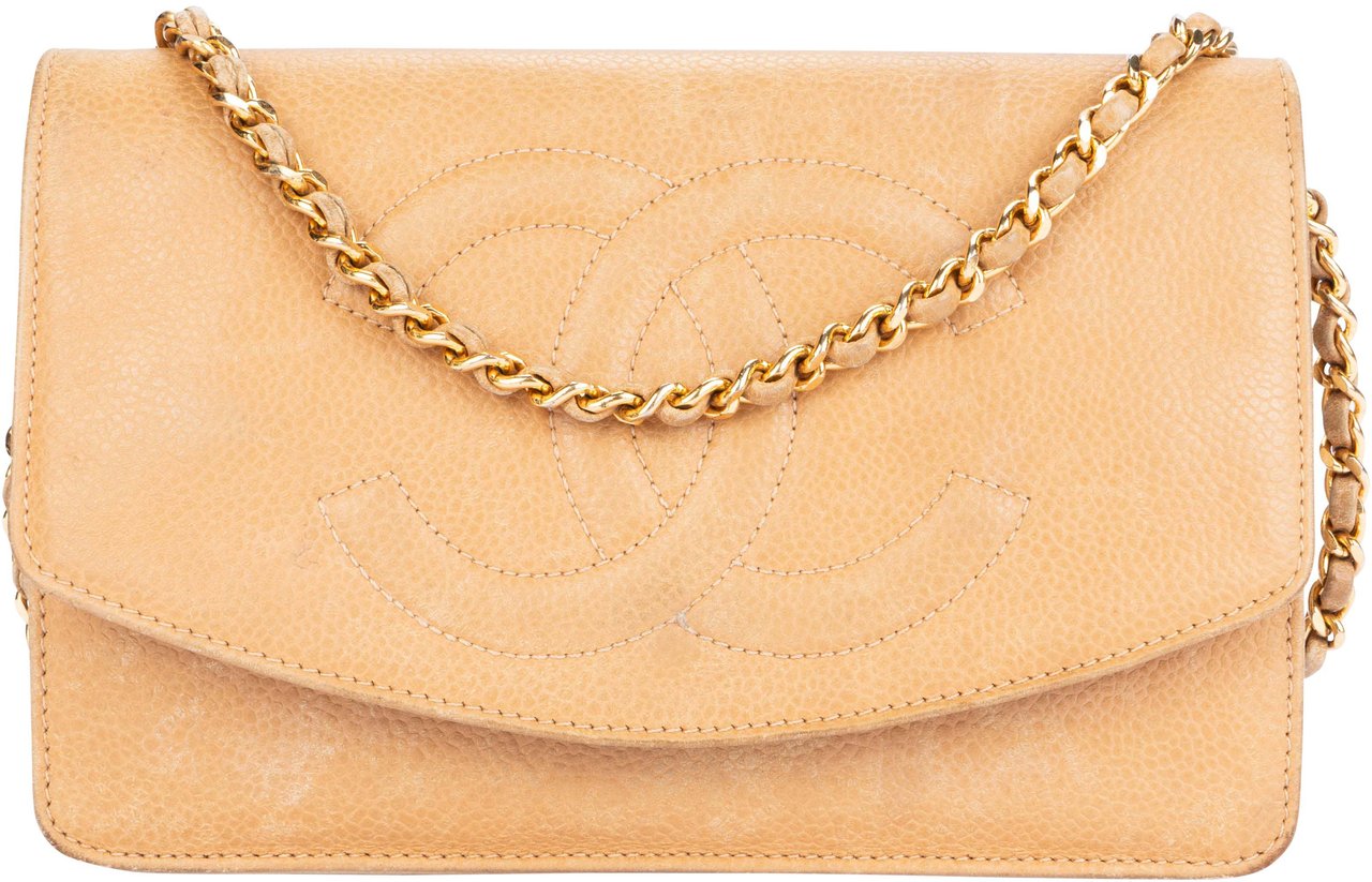 Chanel Chanel Quilted CC Caviar Leather Wallet On Chain Crossbody Bag Divers