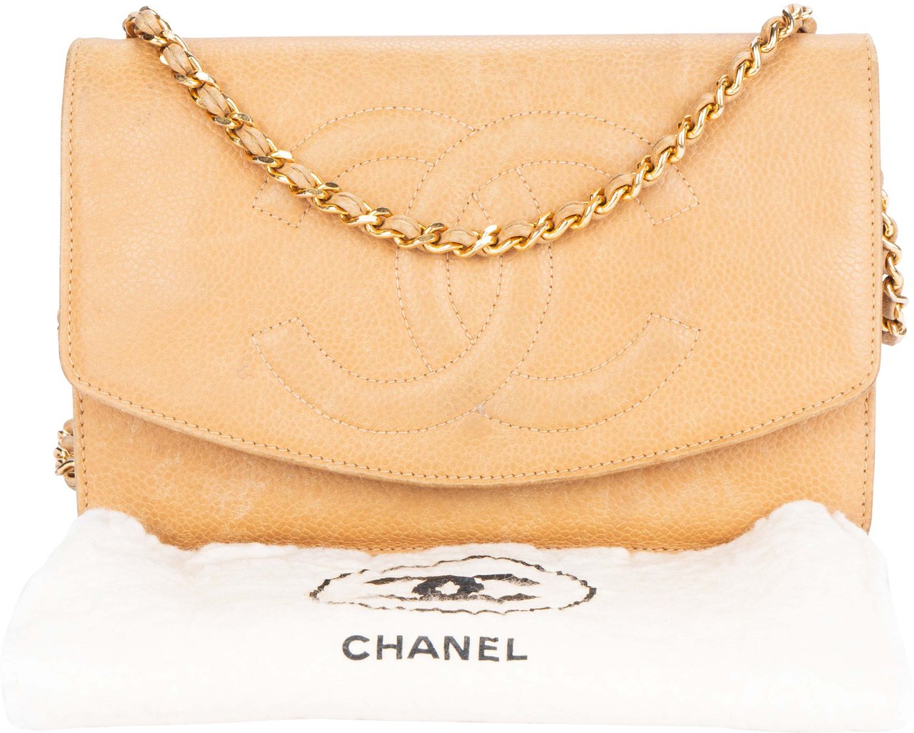 Chanel Chanel Quilted CC Caviar Leather Wallet On Chain Crossbody Bag Divers