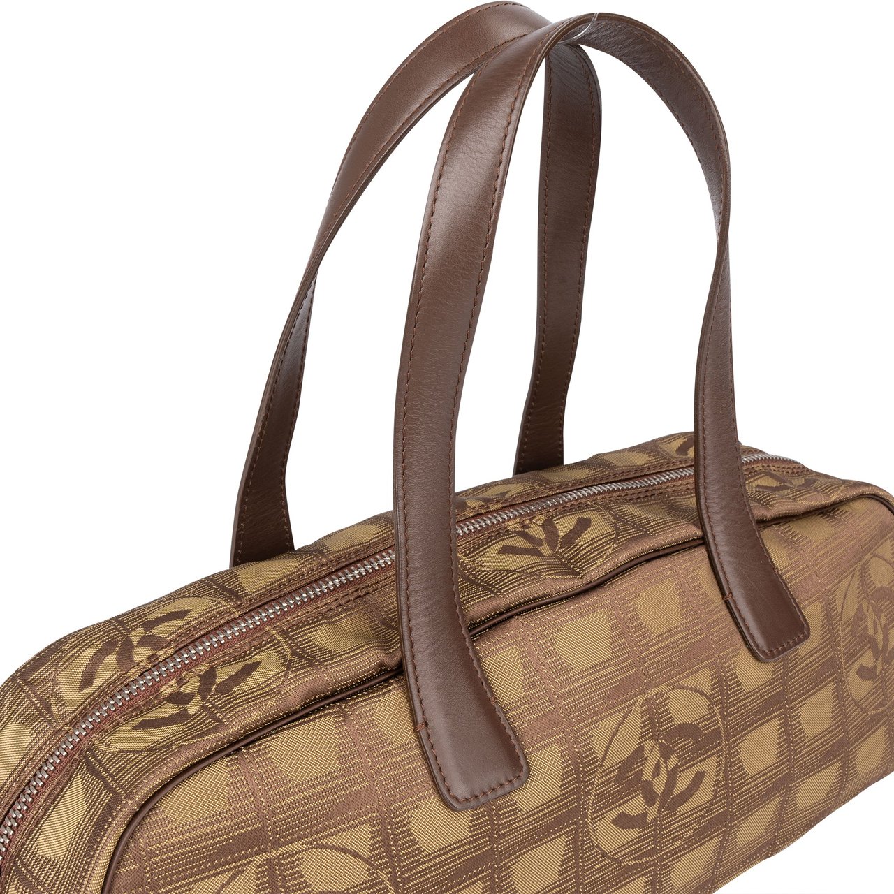 Chanel Chanel Travel Line Monogram Handbag Bruin