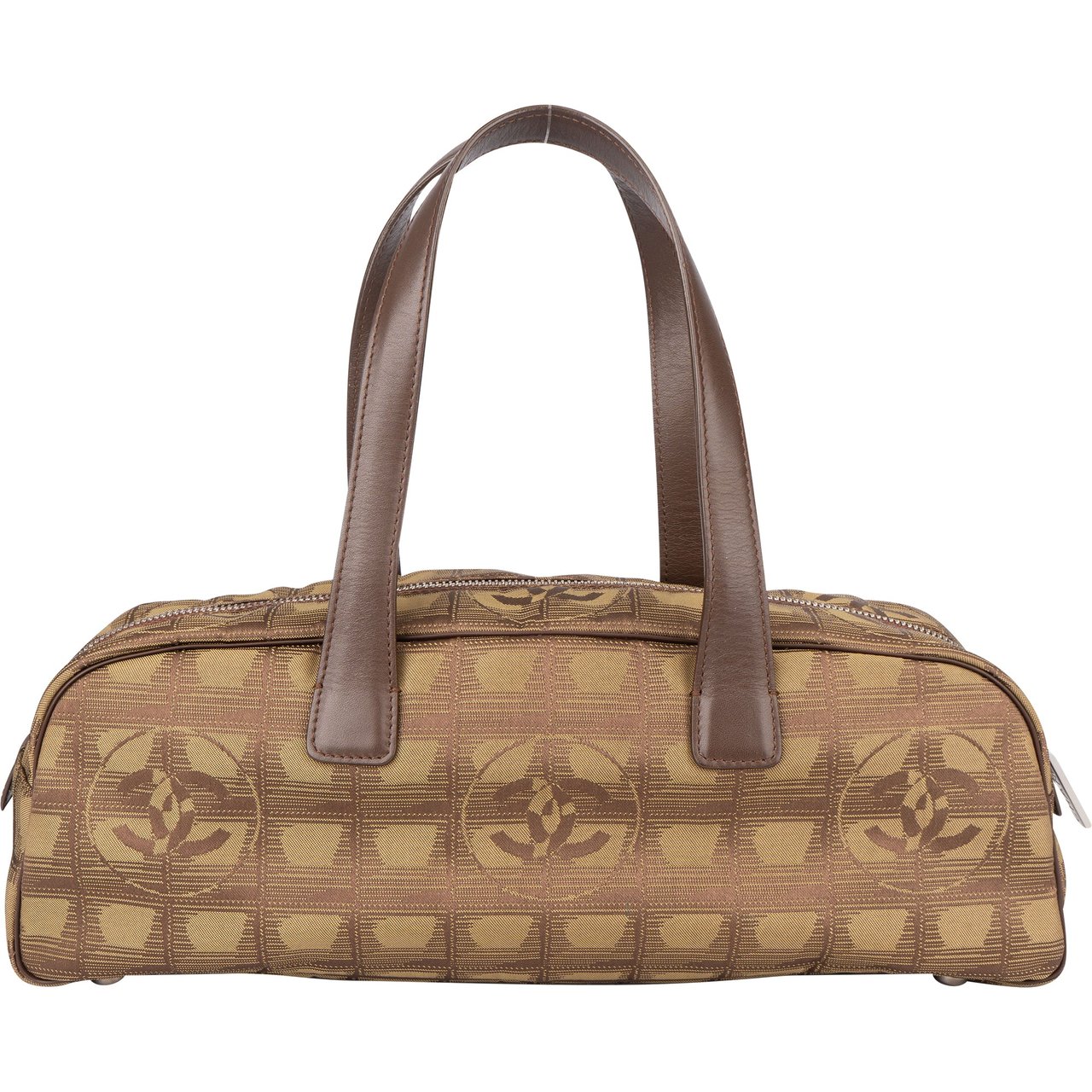 Chanel Chanel Travel Line Monogram Handbag Bruin