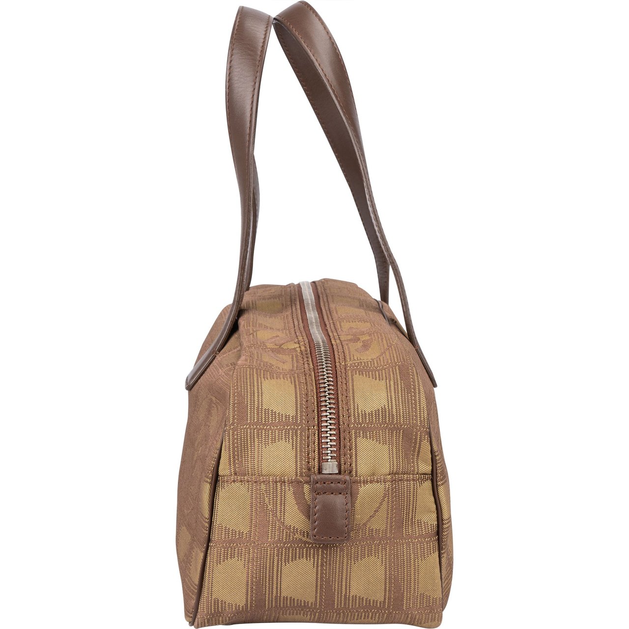 Chanel Chanel Travel Line Monogram Handbag Bruin