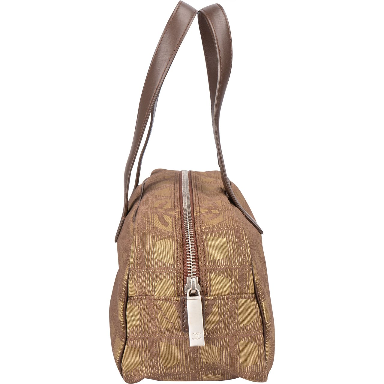 Chanel Chanel Travel Line Monogram Handbag Bruin