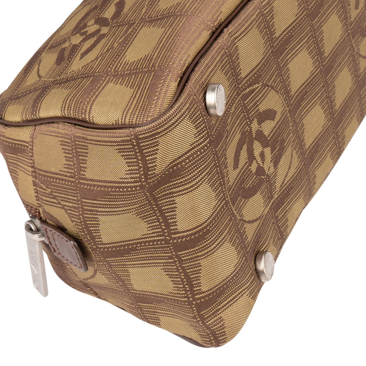 Chanel Chanel Travel Line Monogram Handbag Bruin