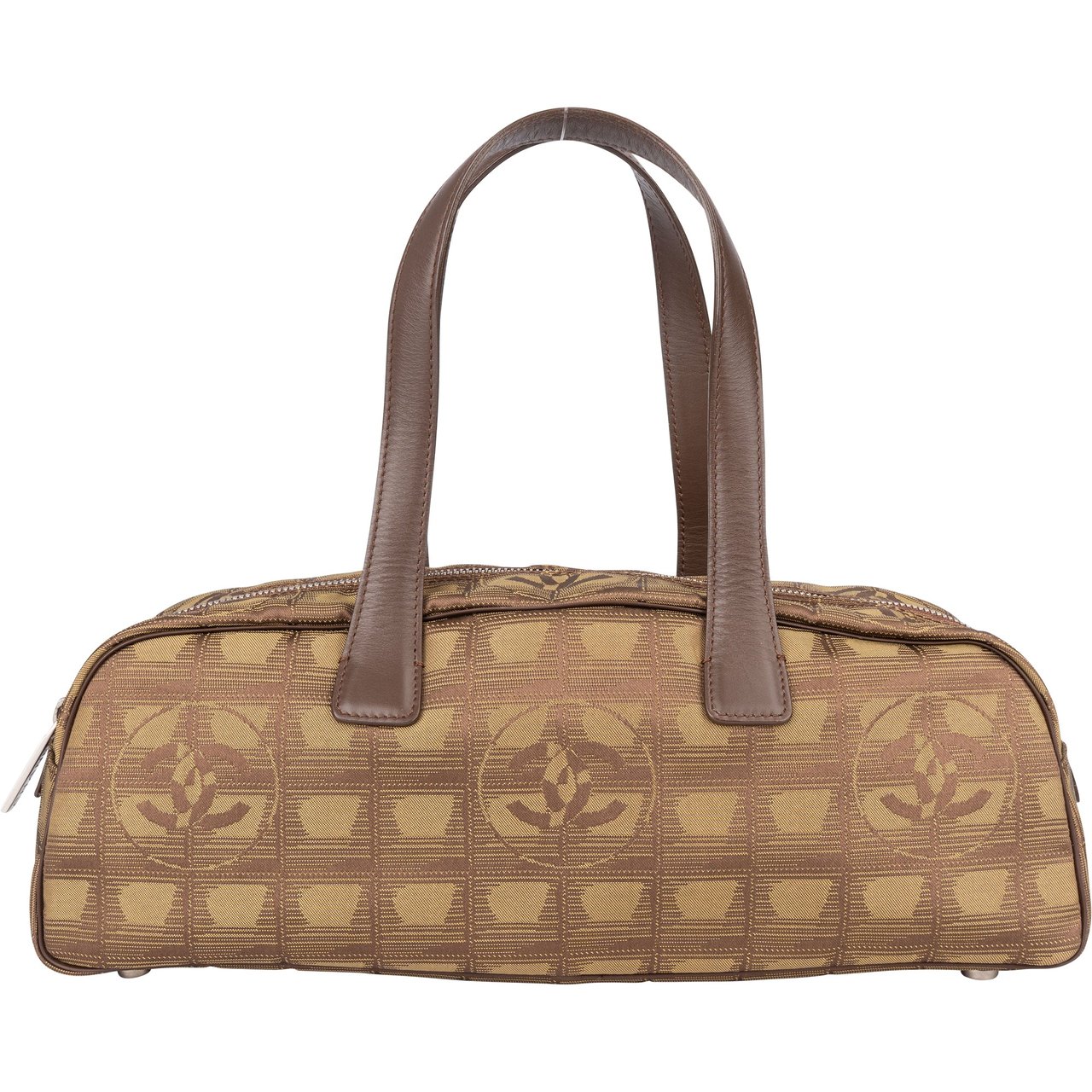 Chanel Chanel Travel Line Monogram Handbag Bruin