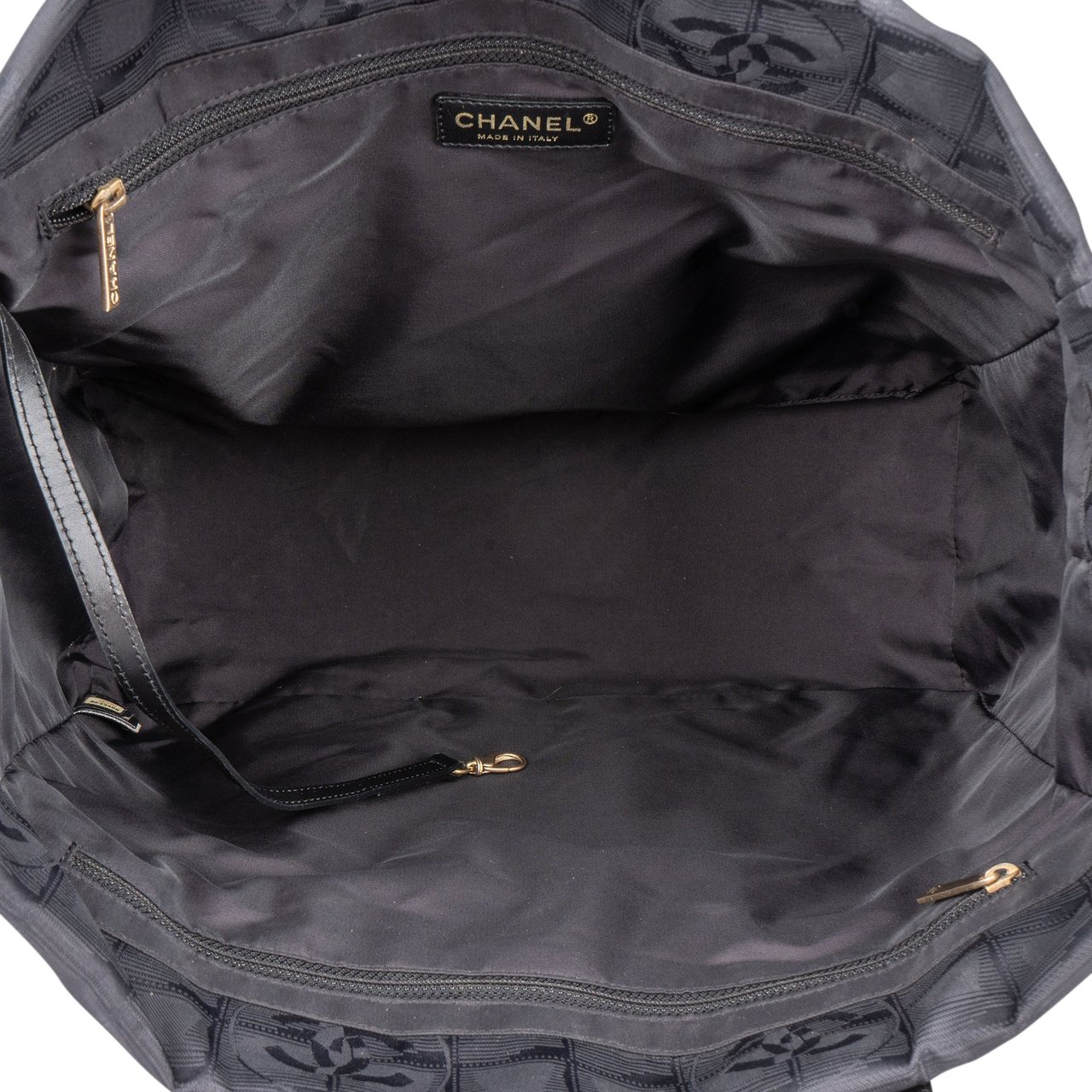 Chanel Chanel Travel Line Monogram Handbag Zwart
