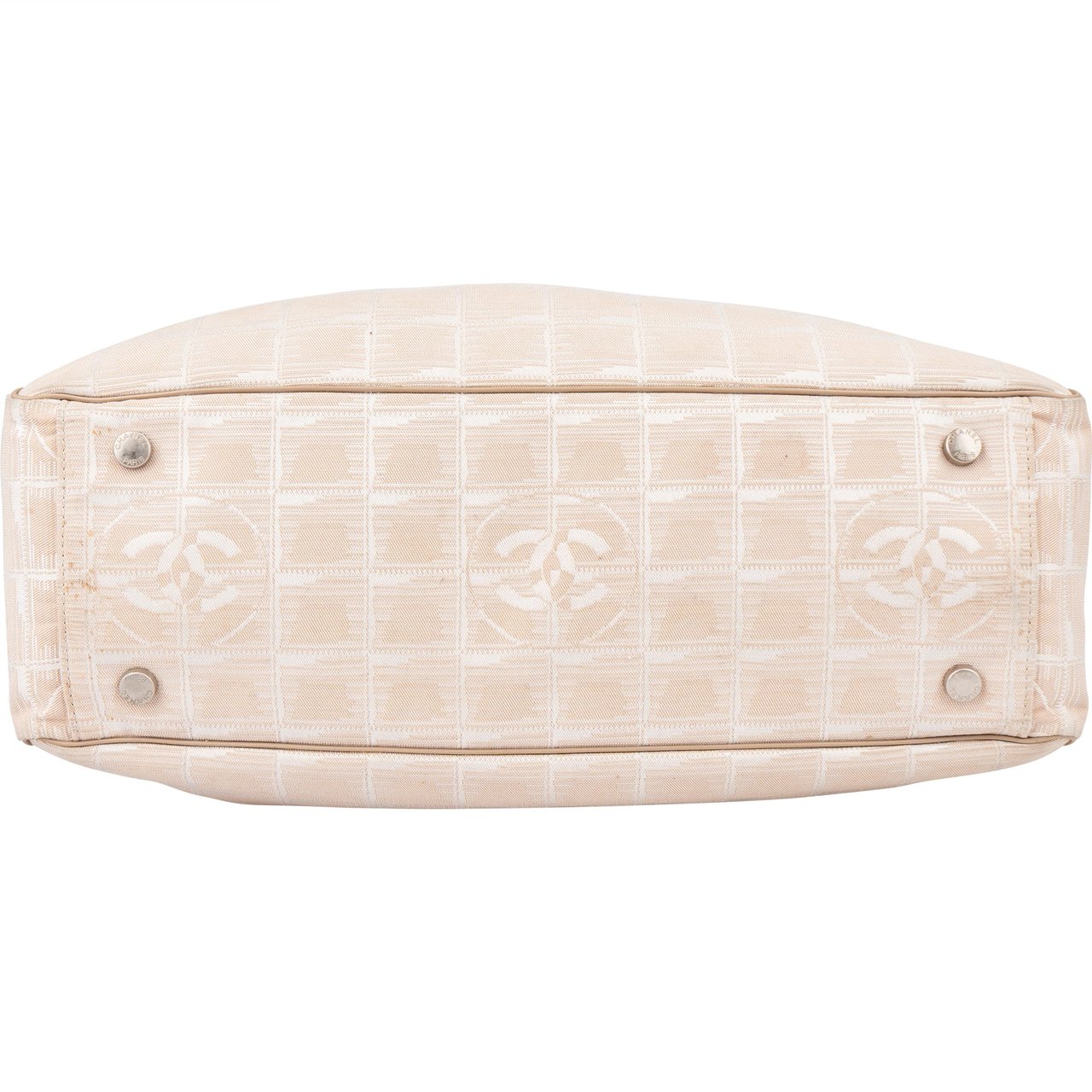 Chanel Chanel Travel Line Monogram Handbag Beige