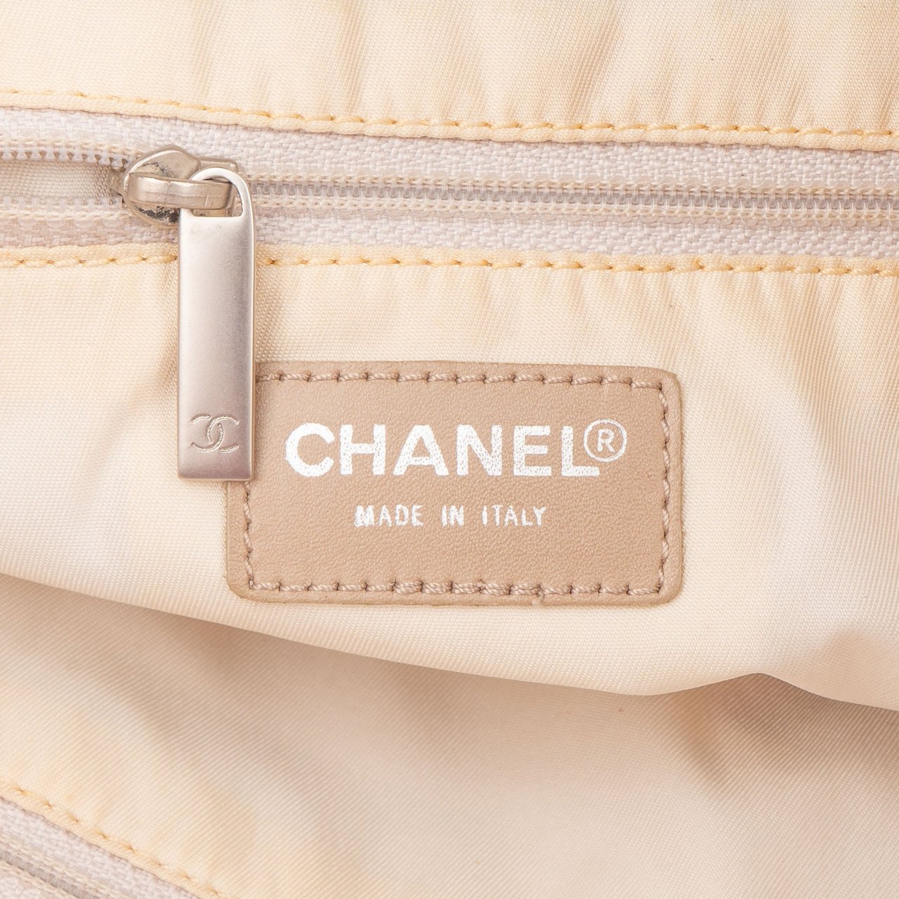 Chanel Chanel Travel Line Monogram Handbag Beige