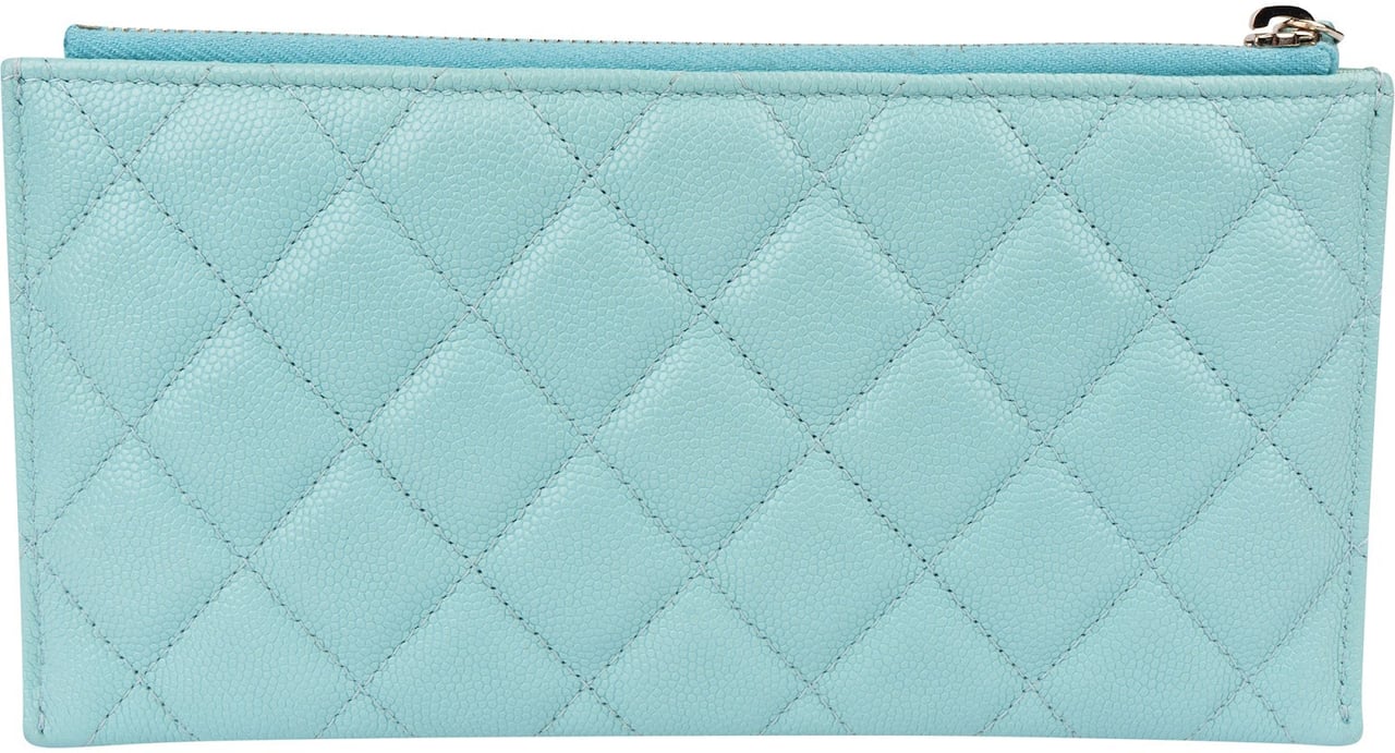 Chanel Quilted Caviar Leather Quilted Long Zipped Wallet Divers