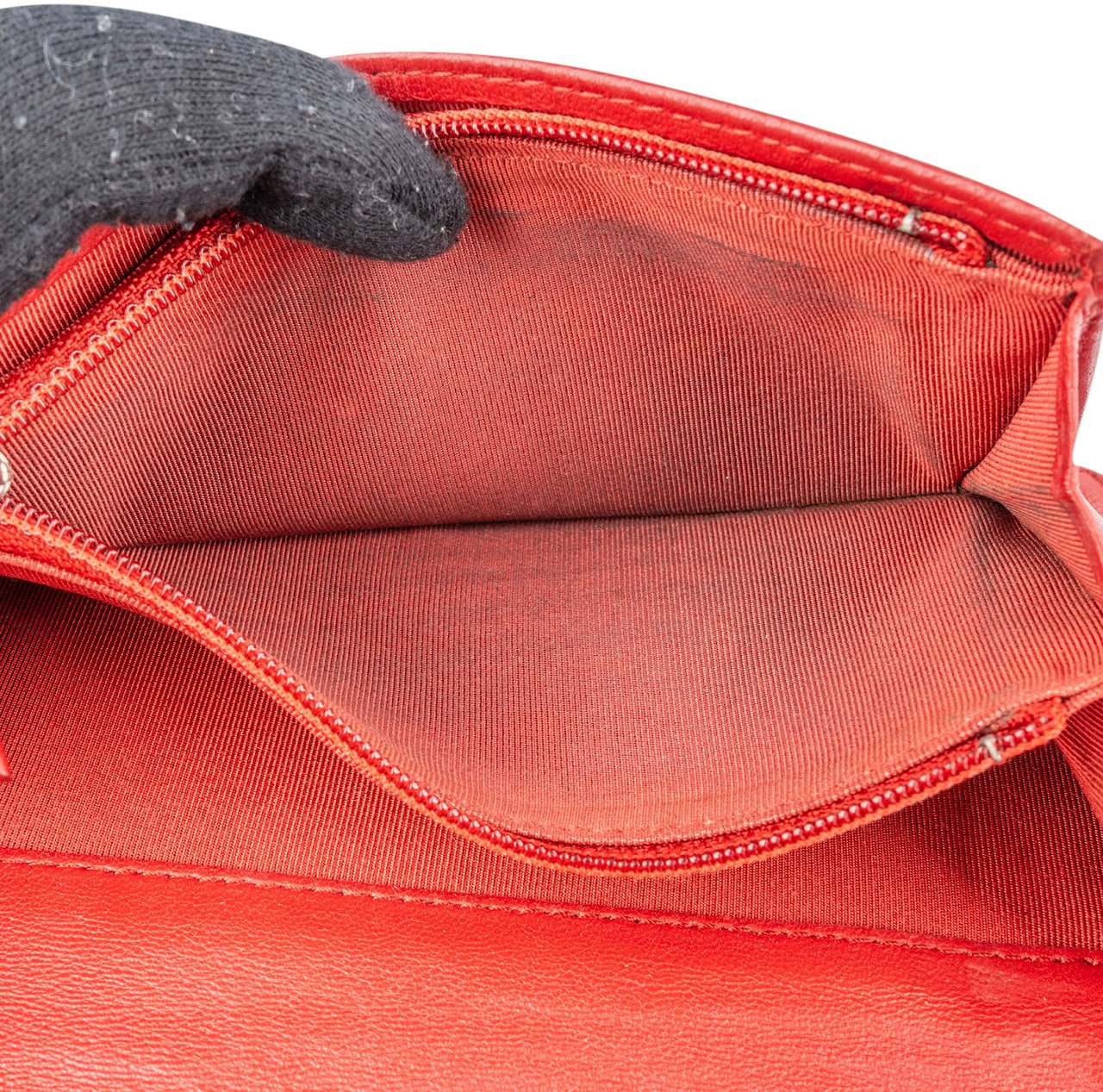 Chanel Quilted Leather Long Flap CC Wallet Rood