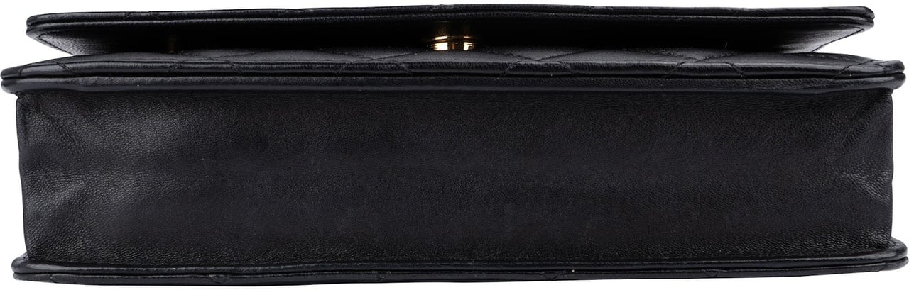 Chanel Quilted Lambskin Wallet On Chain Crossbody Bag Zwart