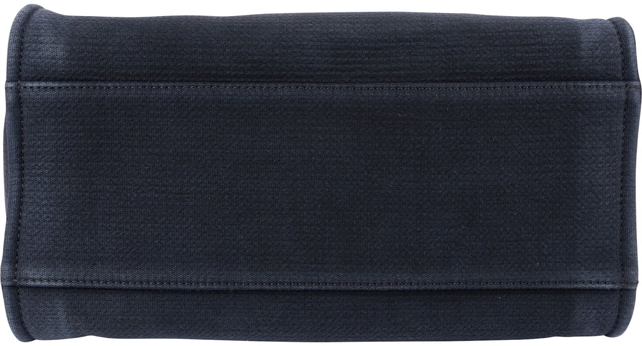 Chanel Bleu Cotton Deauville Tote Handbag Navy