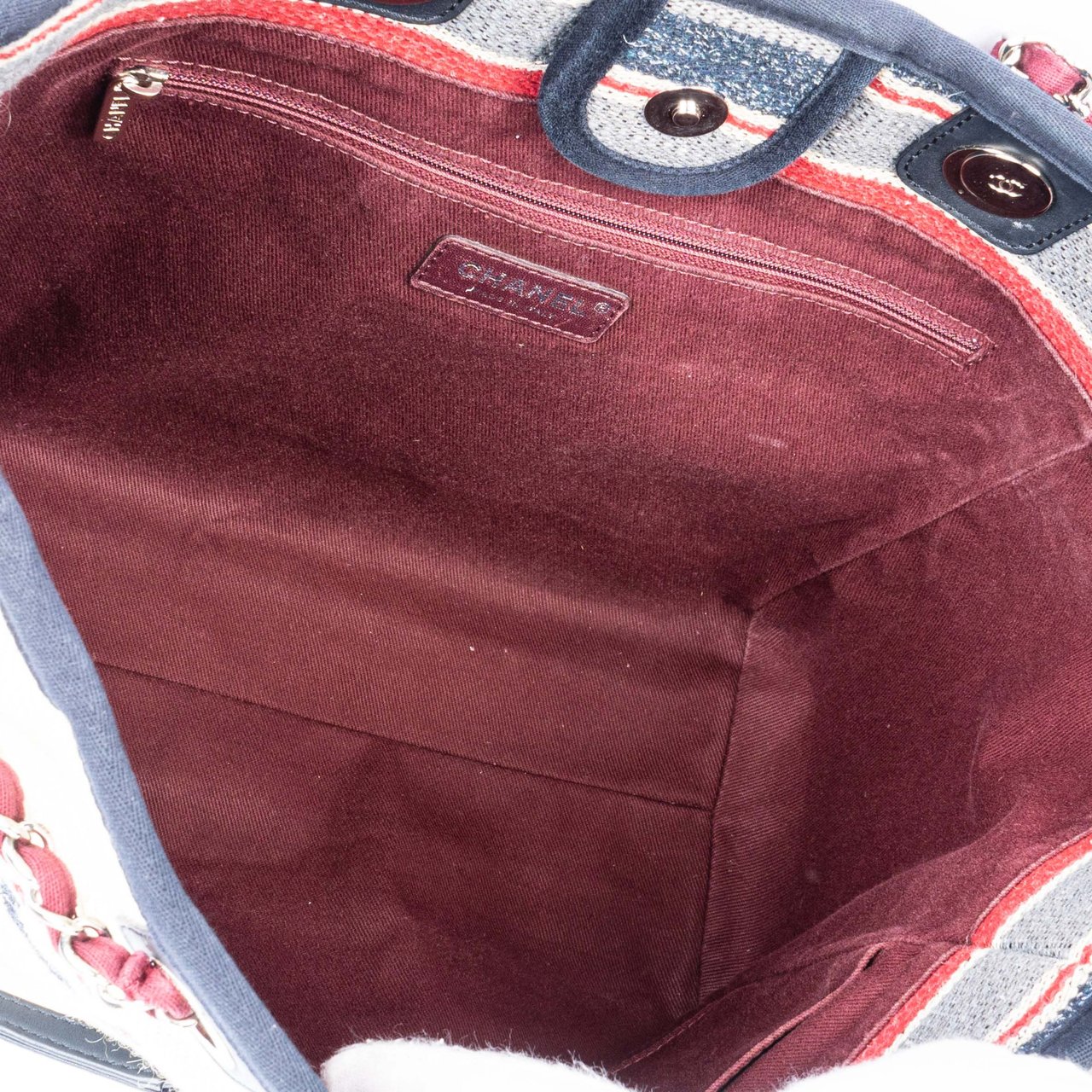 Chanel Chanel Multicolor Tweed Deauville Shoulder Bag Divers