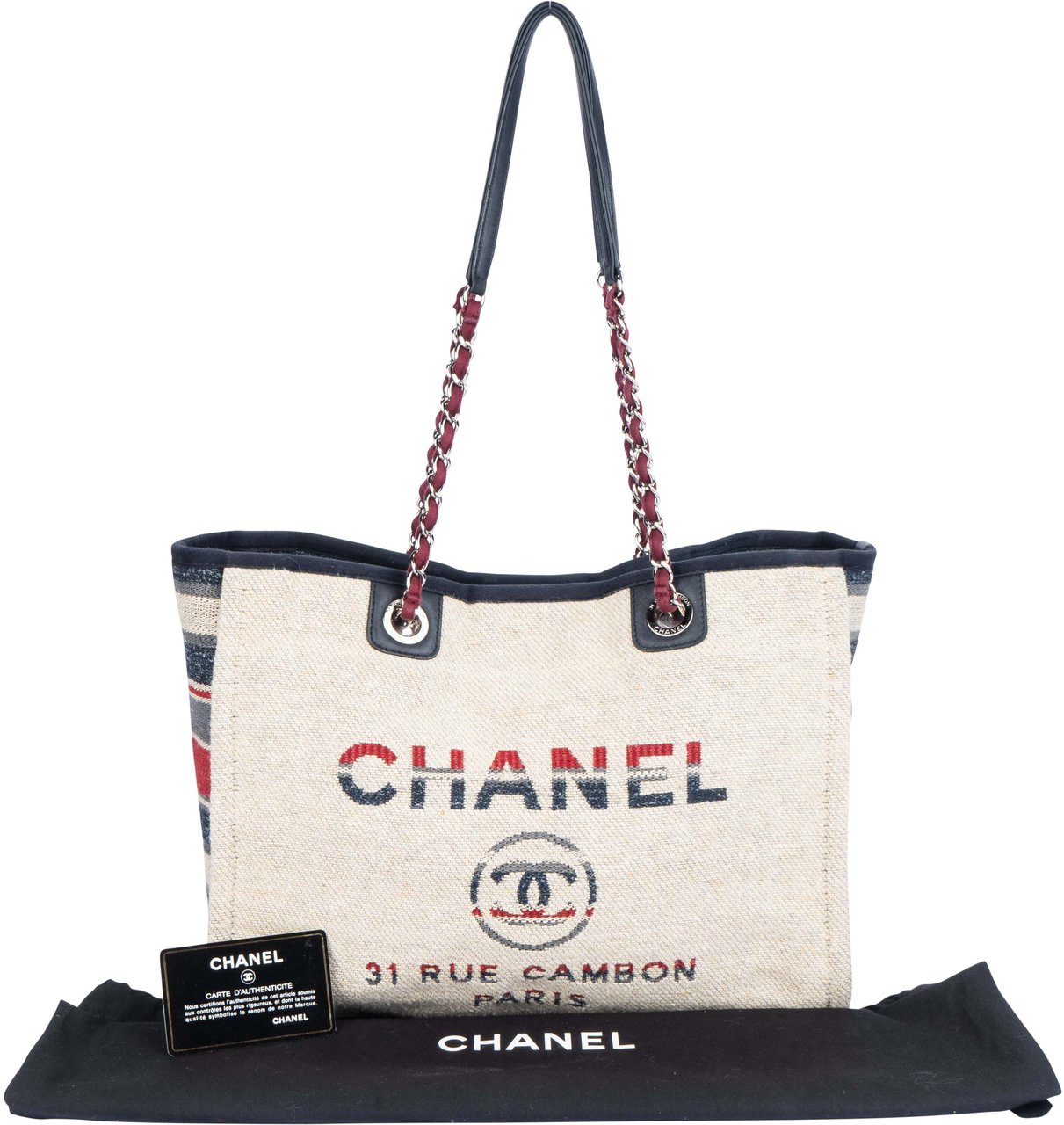 Chanel Chanel Multicolor Tweed Deauville Shoulder Bag Divers