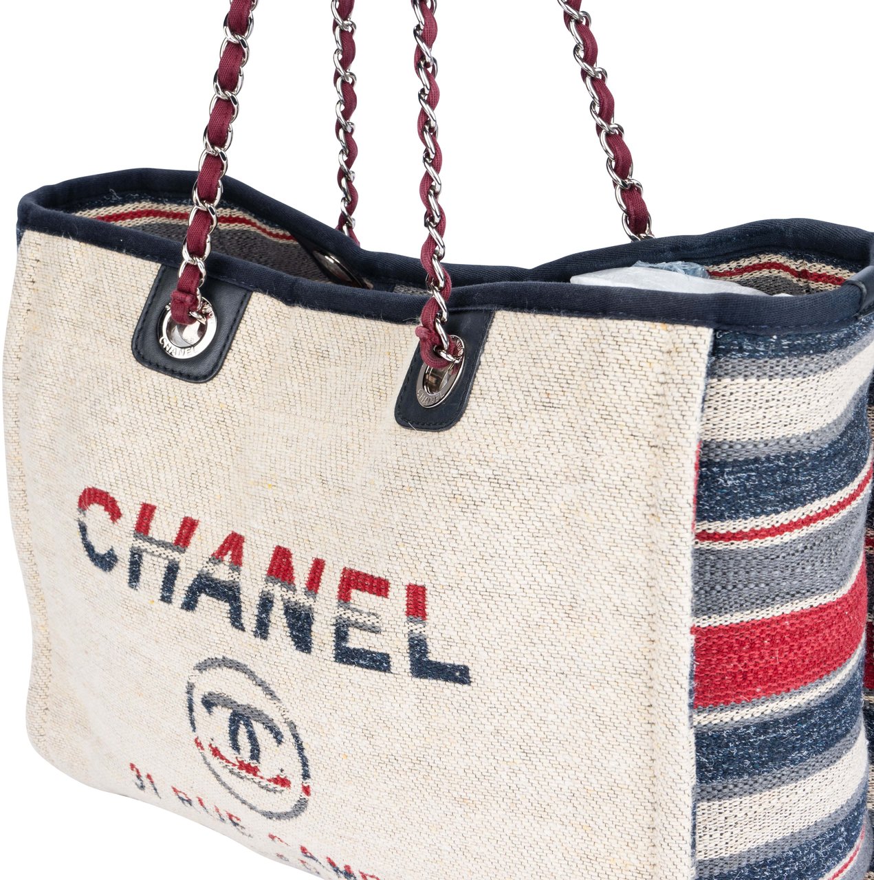 Chanel Chanel Multicolor Tweed Deauville Shoulder Bag Divers