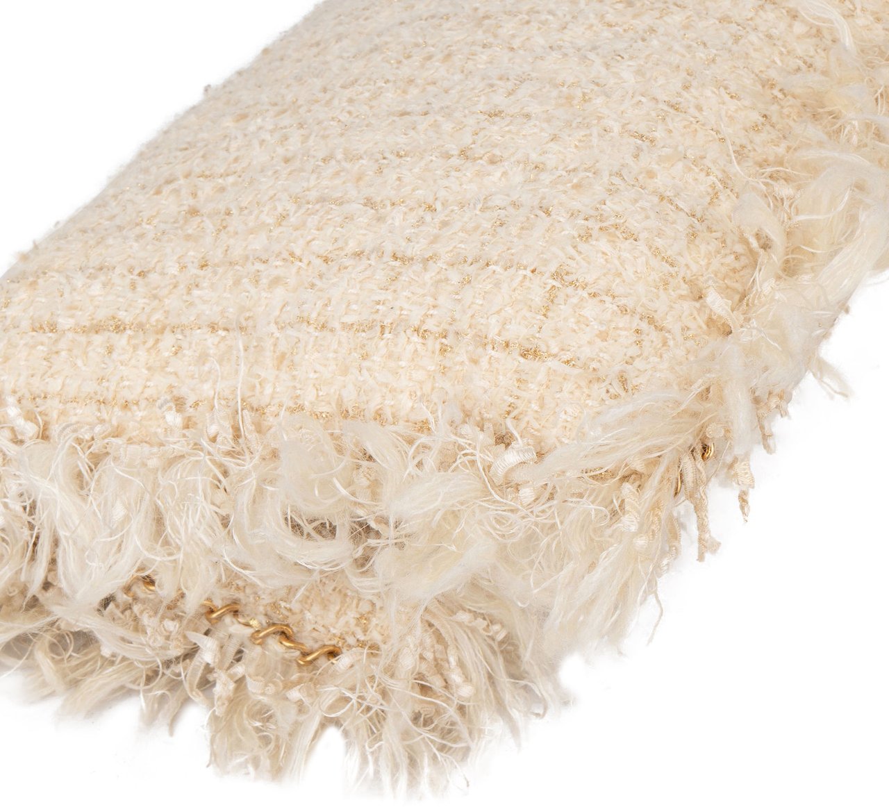 Chanel Chanel Special Cosmopolite Tweed Bag Clutch Beige