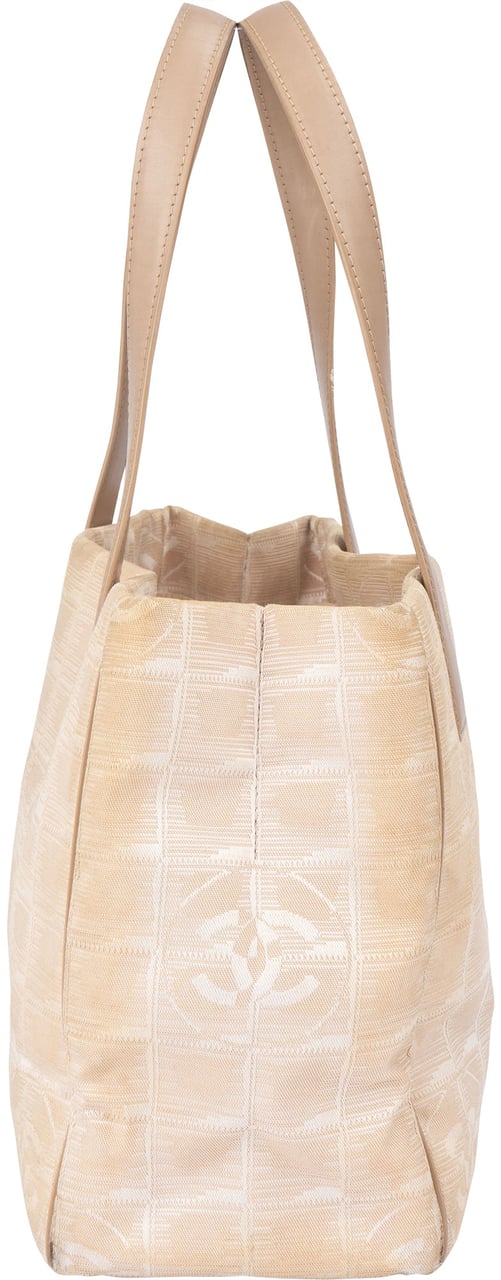 Chanel Chanel Travel Line Monogram Handbag Beige