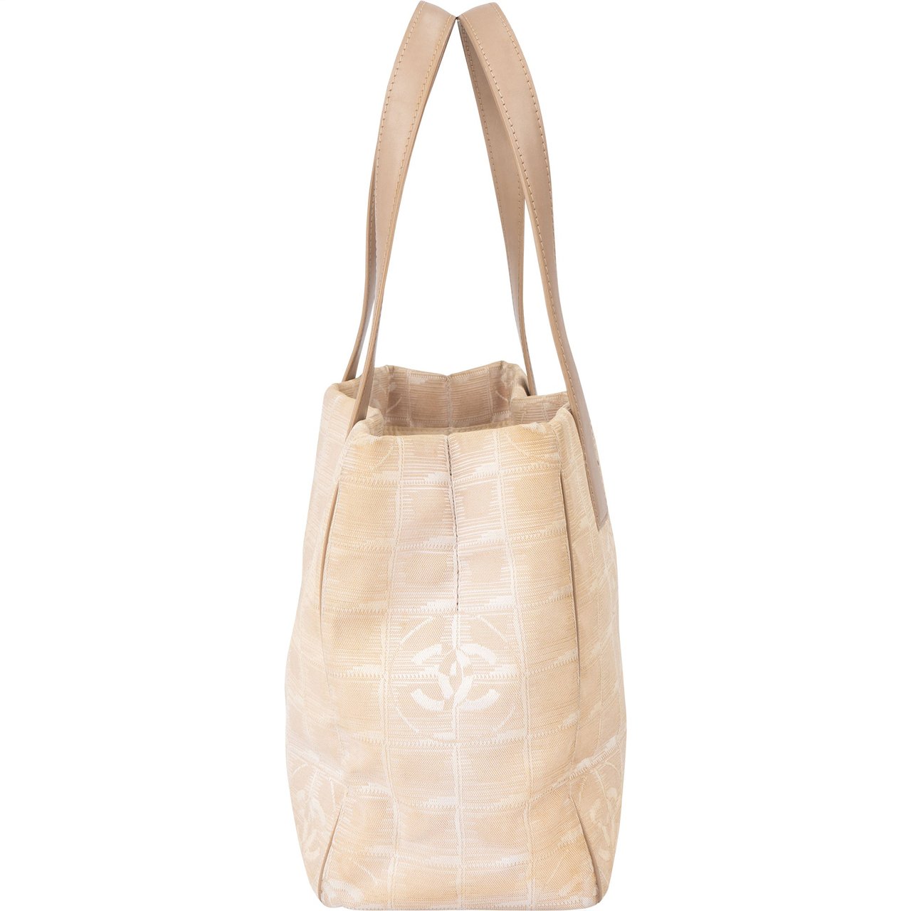 Chanel Chanel Travel Line Monogram Handbag Beige