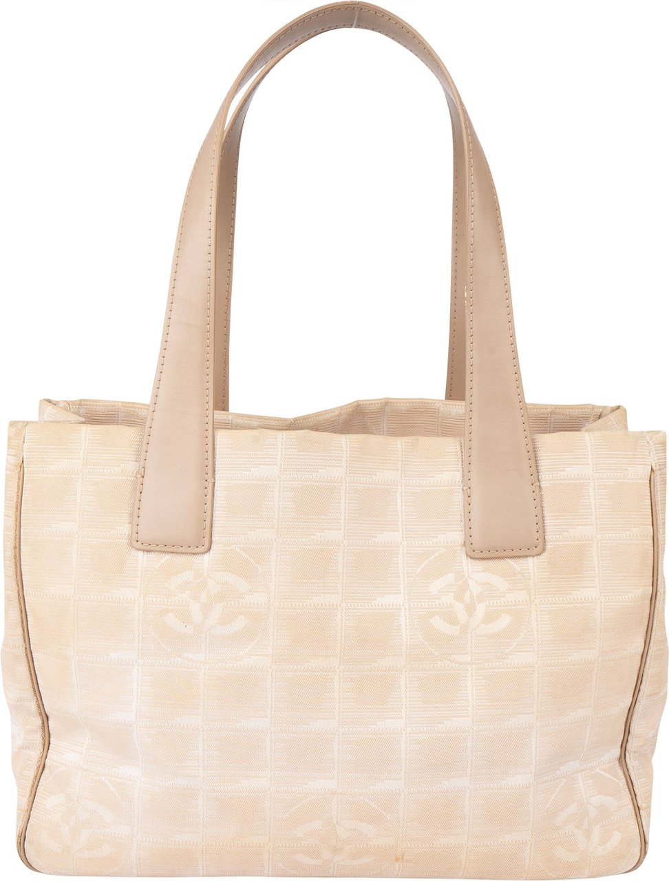 Chanel Chanel Travel Line Monogram Handbag Beige