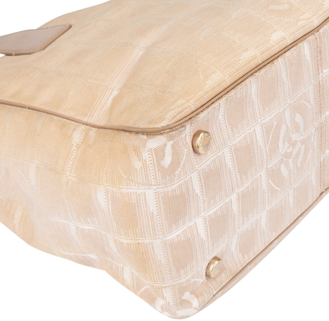 Chanel Chanel Travel Line Monogram Handbag Beige