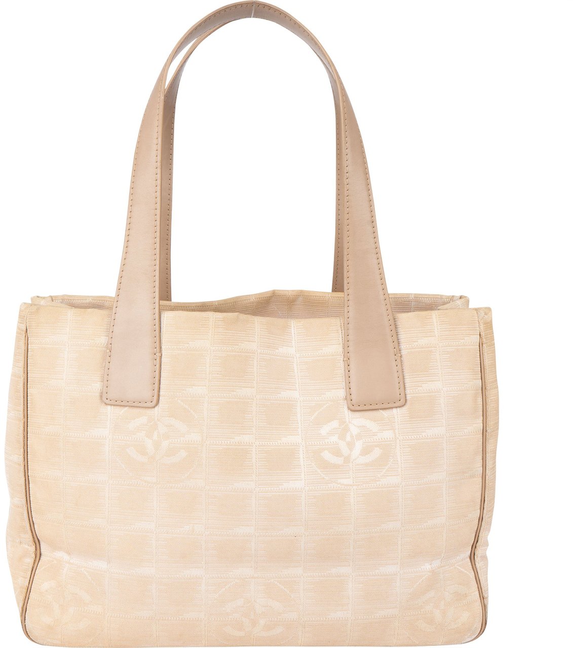 Chanel Chanel Travel Line Monogram Handbag Beige
