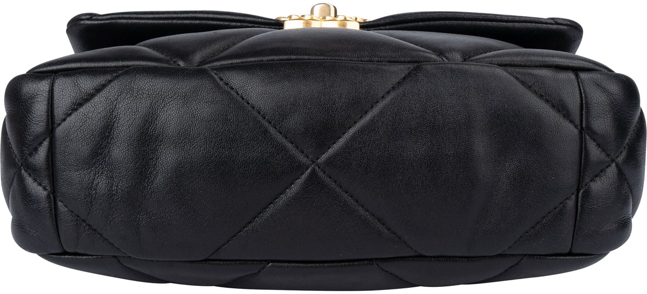 Chanel Chanel 19 Quilted Lambskin Single Flap Crossbody Bag Small Divers