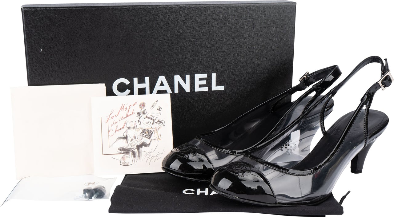 Chanel Chanel Patent Leather Transparent Pumps (34,5) Divers