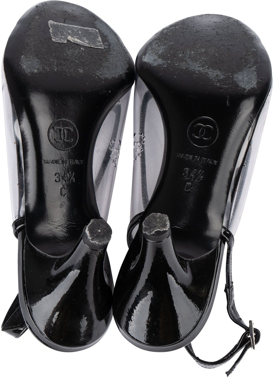 Chanel Chanel Patent Leather Transparent Pumps (34,5) Divers