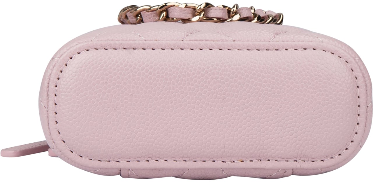 Chanel Chanel Lilac Caviar Leather Mini Vertical Vanity Crossbody Bag Paars