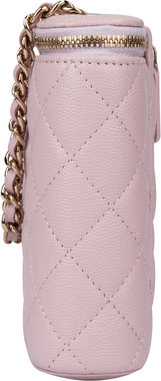 Chanel Chanel Lilac Caviar Leather Mini Vertical Vanity Crossbody Bag Paars