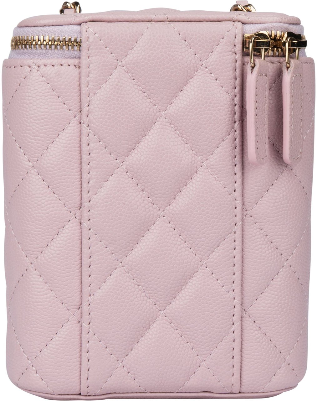 Chanel Lilac Caviar Leather Mini Vertical Vanity Crossbody Bag Paars