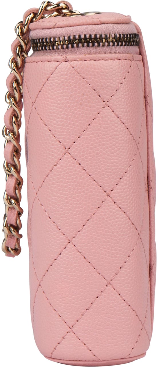 Chanel Chanel Pink Caviar Leather Mini Vertical Vanity Crossbody Bag Roze