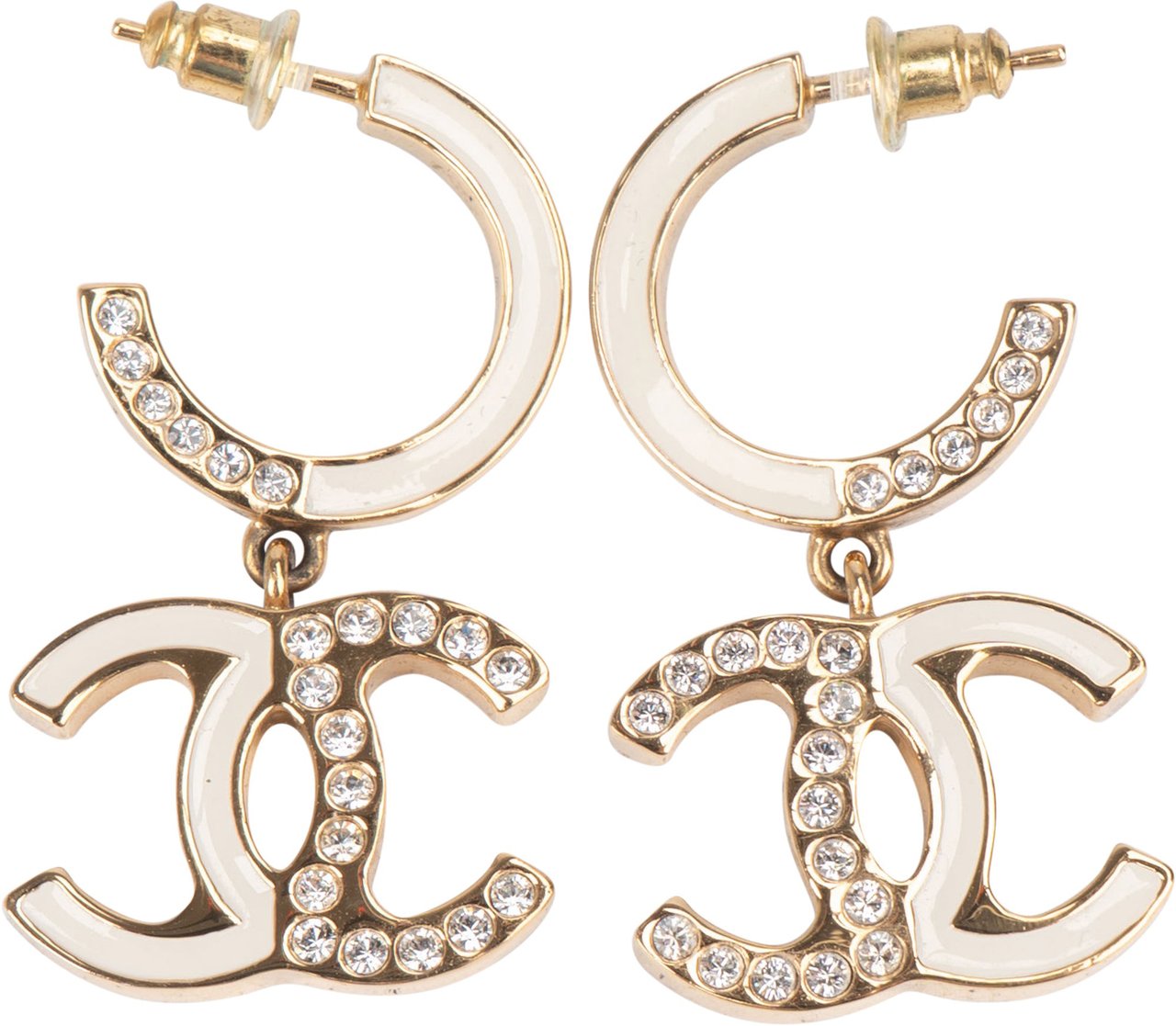 Chanel Chanel Reversible Emaille CC Earrrings Divers