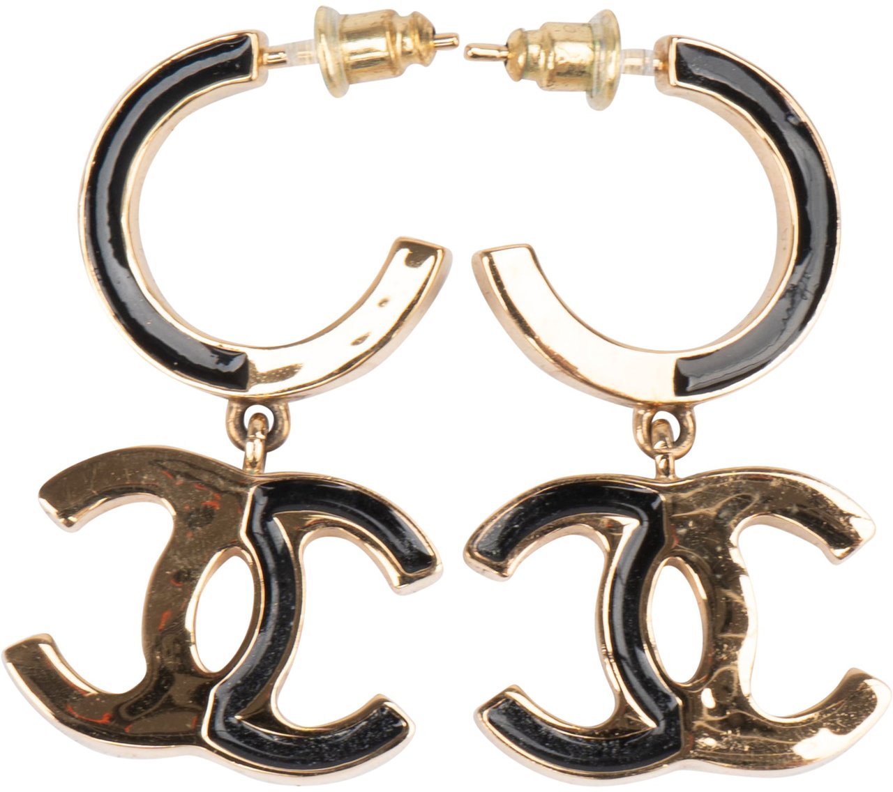 Chanel Chanel Reversible Emaille CC Earrrings Divers