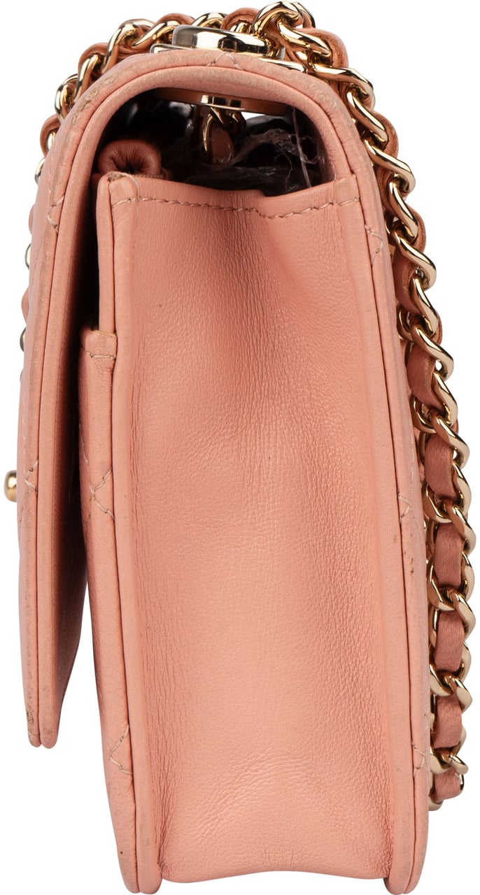 Chanel Quilted Lambskin Trendy CC Wallet On Chain Crossbody Bag Rood