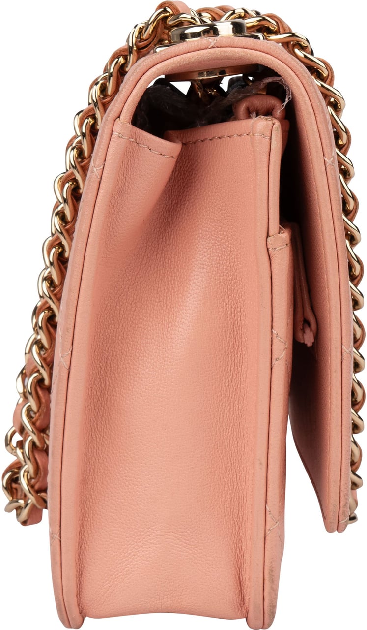 Chanel Quilted Lambskin Trendy CC Wallet On Chain Crossbody Bag Rood