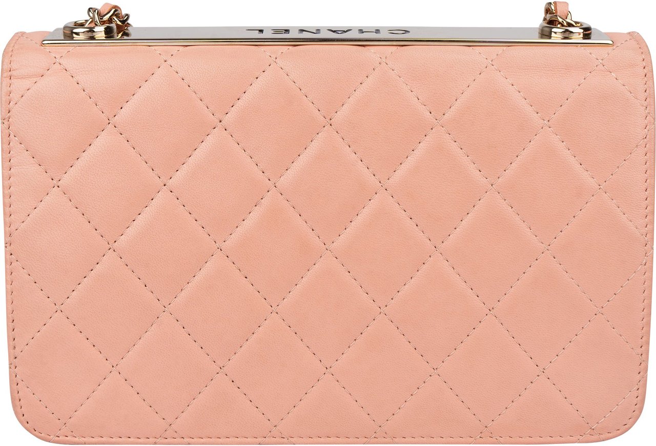 Chanel Quilted Lambskin Trendy CC Wallet On Chain Crossbody Bag Rood