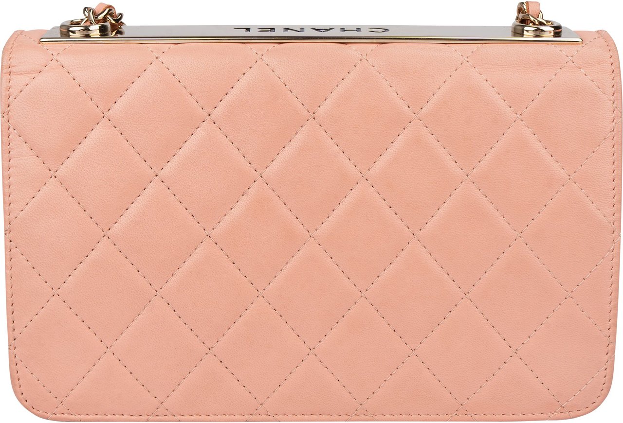 Chanel Chanel Quilted Lambskin Trendy CC Wallet On Chain Crossbody Bag Roze