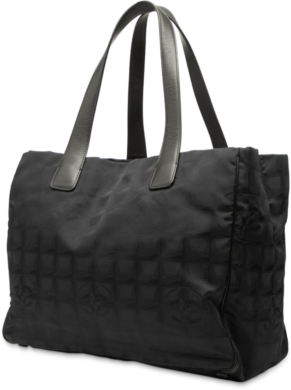 Chanel New Travel Line Nylon Tote Zwart