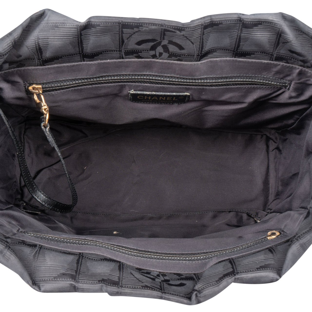 Chanel Chanel Travel Line Monogram Handbag Zwart