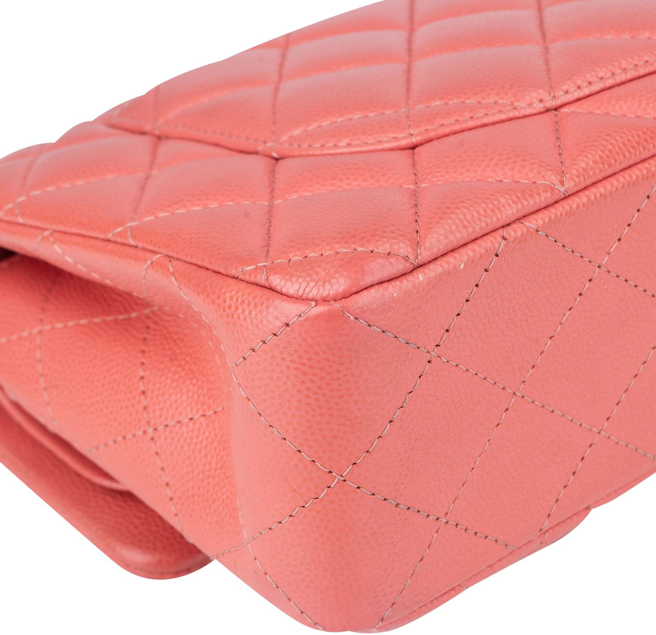 Chanel Chanel Quilted Caviar Leather Small Double Flap Crossbody Bag Rood
