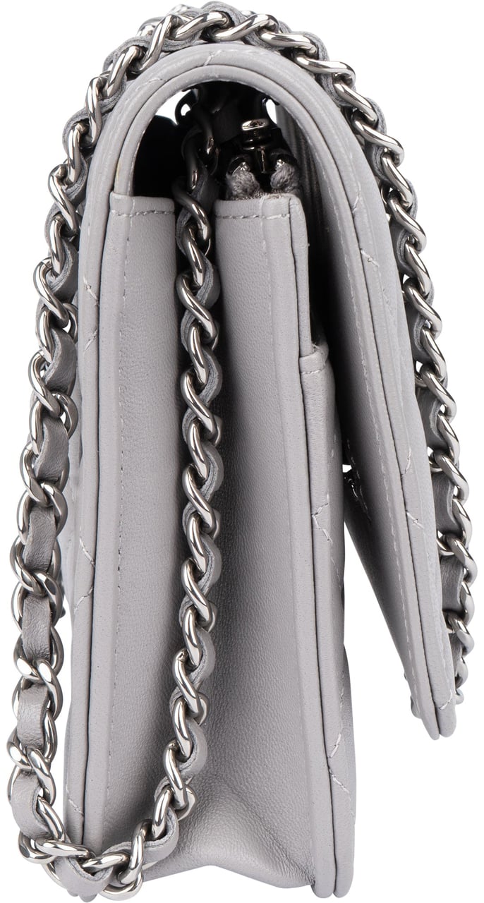 Chanel Chanel Quilted Lambskin Palladium Wallet On Chain Crossbody Bag Divers