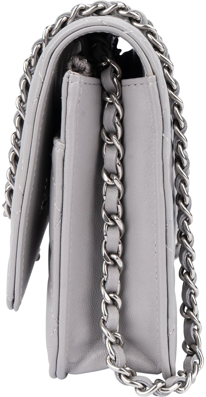 Chanel Chanel Quilted Lambskin Palladium Wallet On Chain Crossbody Bag Divers