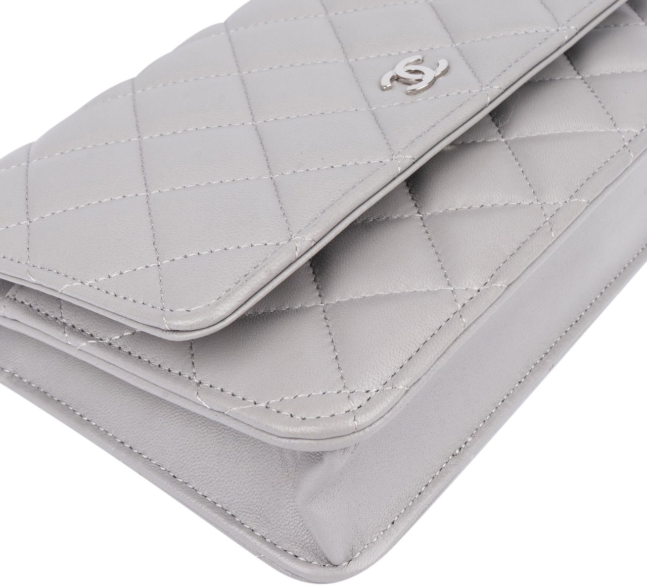 Chanel Chanel Quilted Lambskin Palladium Wallet On Chain Crossbody Bag Divers