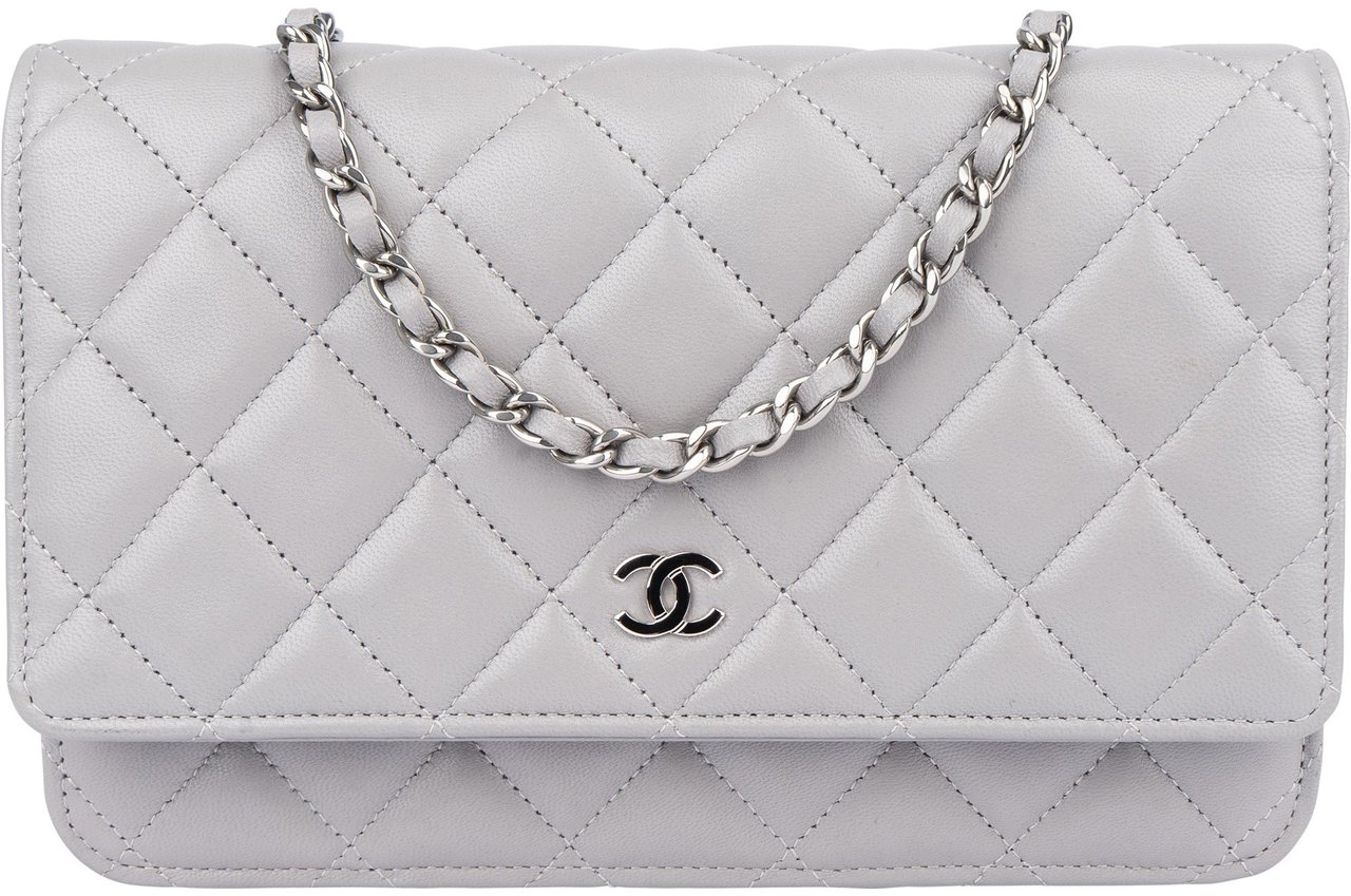 Chanel Chanel Quilted Lambskin Palladium Wallet On Chain Crossbody Bag Divers