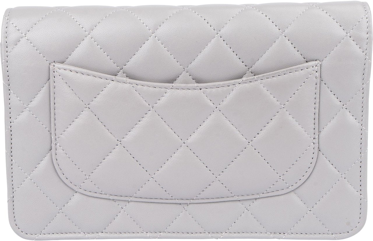 Chanel Chanel Quilted Lambskin Palladium Wallet On Chain Crossbody Bag Divers